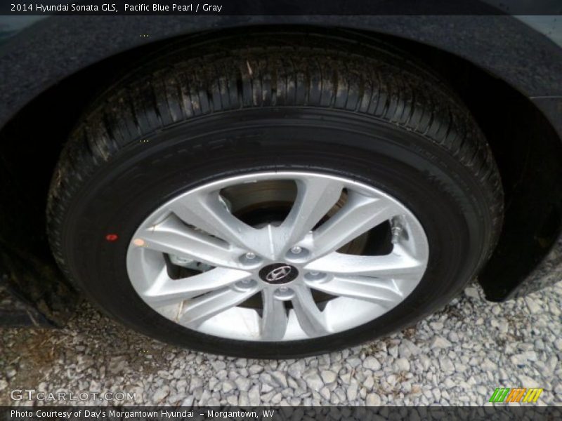 Pacific Blue Pearl / Gray 2014 Hyundai Sonata GLS