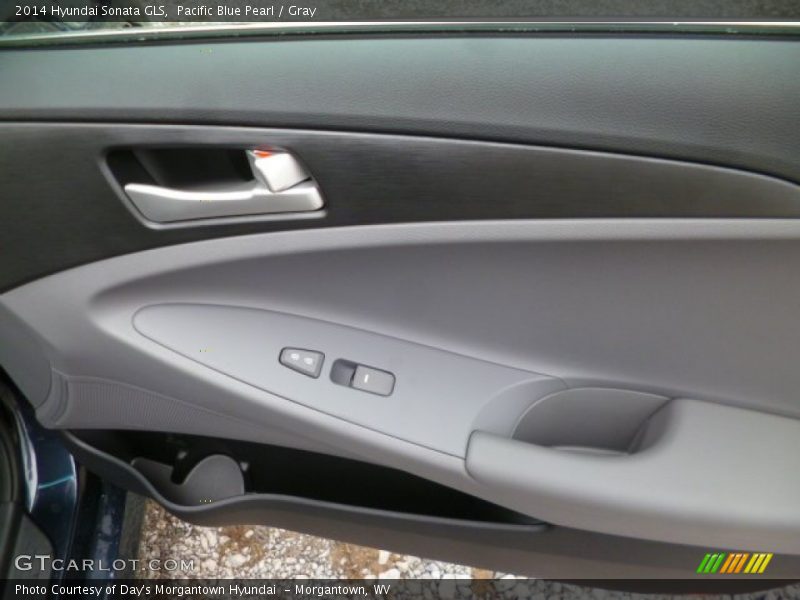 Pacific Blue Pearl / Gray 2014 Hyundai Sonata GLS