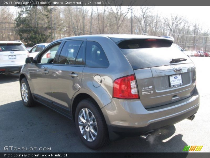 Mineral Gray Metallic / Charcoal Black 2013 Ford Edge SEL EcoBoost