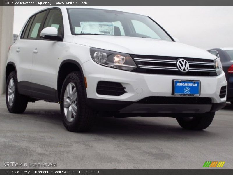 Candy White / Black 2014 Volkswagen Tiguan S