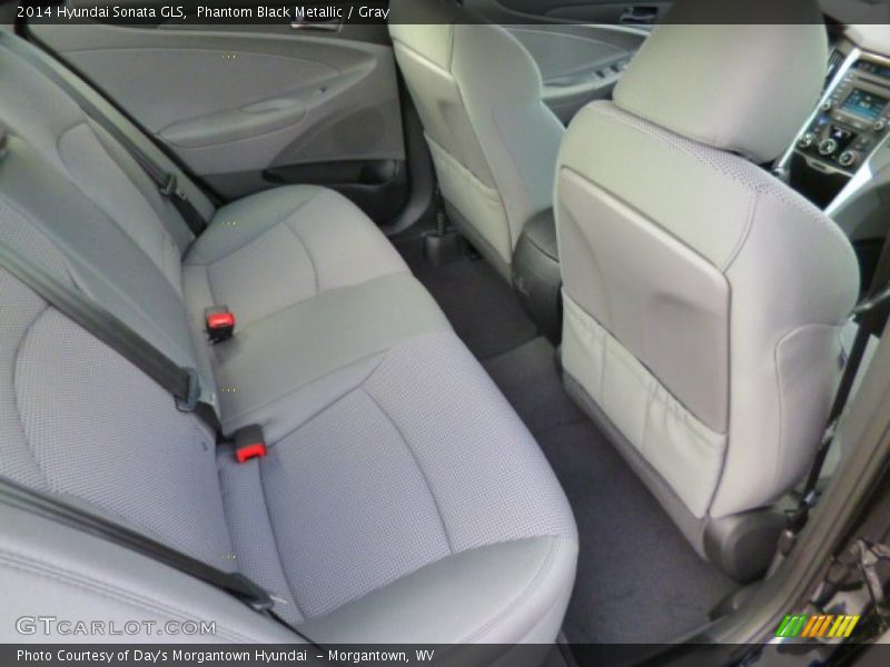 Phantom Black Metallic / Gray 2014 Hyundai Sonata GLS
