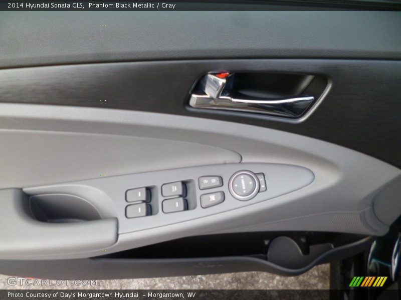 Phantom Black Metallic / Gray 2014 Hyundai Sonata GLS