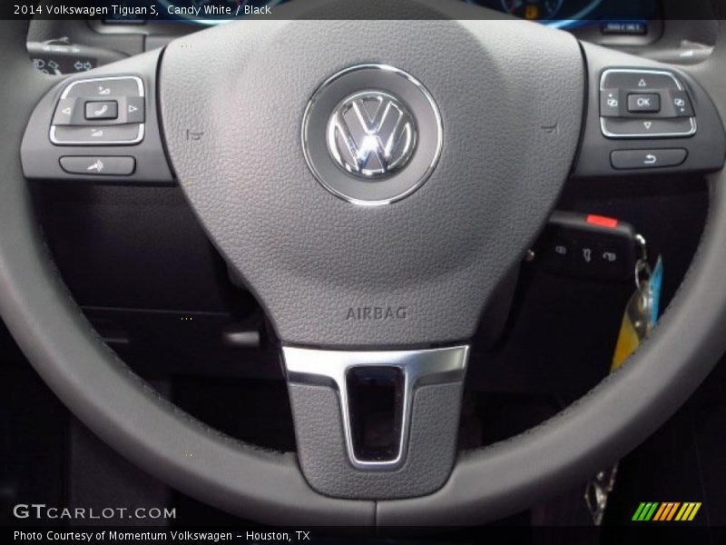 Candy White / Black 2014 Volkswagen Tiguan S
