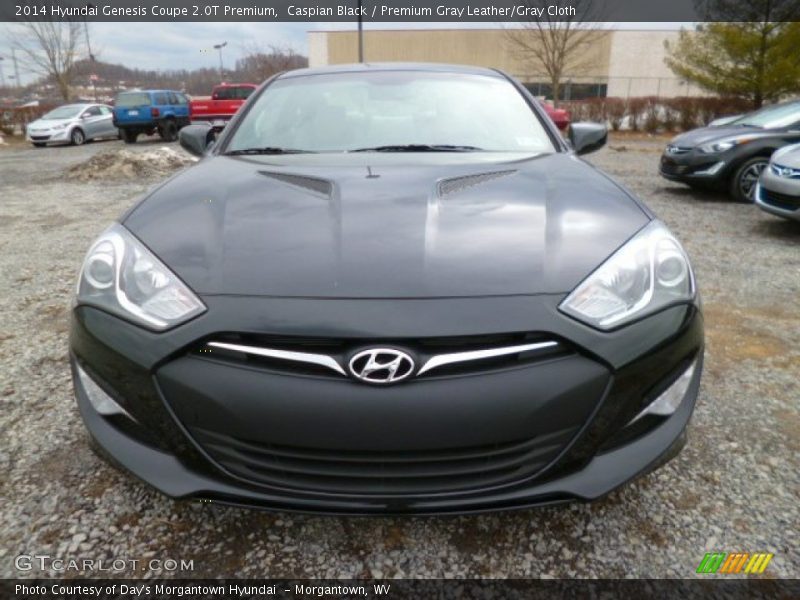 Caspian Black / Premium Gray Leather/Gray Cloth 2014 Hyundai Genesis Coupe 2.0T Premium
