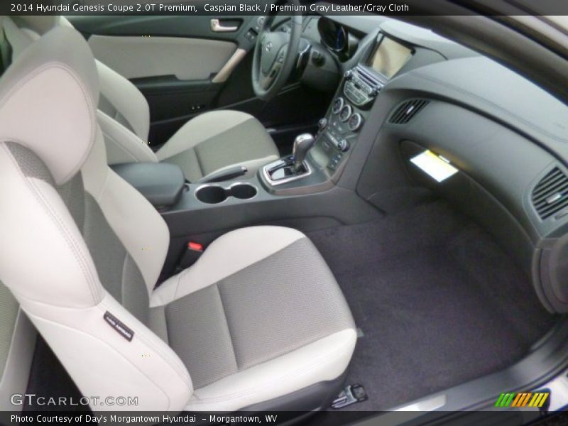 Caspian Black / Premium Gray Leather/Gray Cloth 2014 Hyundai Genesis Coupe 2.0T Premium