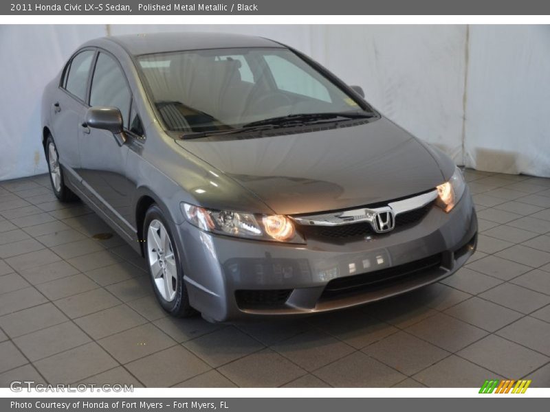 Polished Metal Metallic / Black 2011 Honda Civic LX-S Sedan