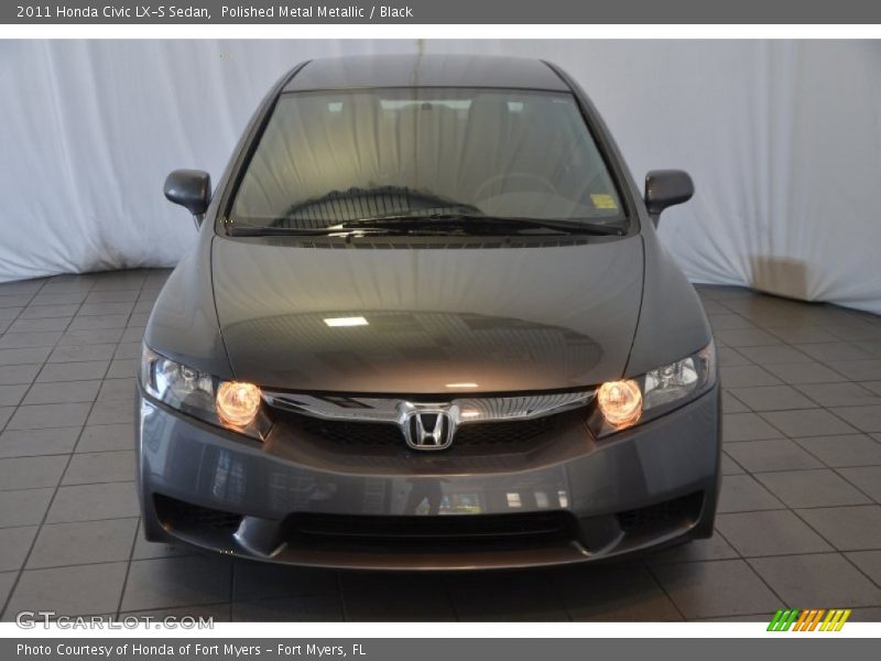 Polished Metal Metallic / Black 2011 Honda Civic LX-S Sedan