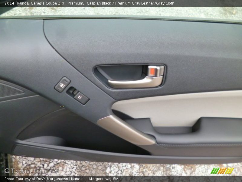 Caspian Black / Premium Gray Leather/Gray Cloth 2014 Hyundai Genesis Coupe 2.0T Premium