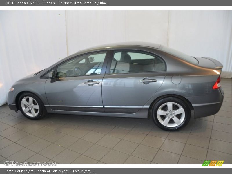 Polished Metal Metallic / Black 2011 Honda Civic LX-S Sedan