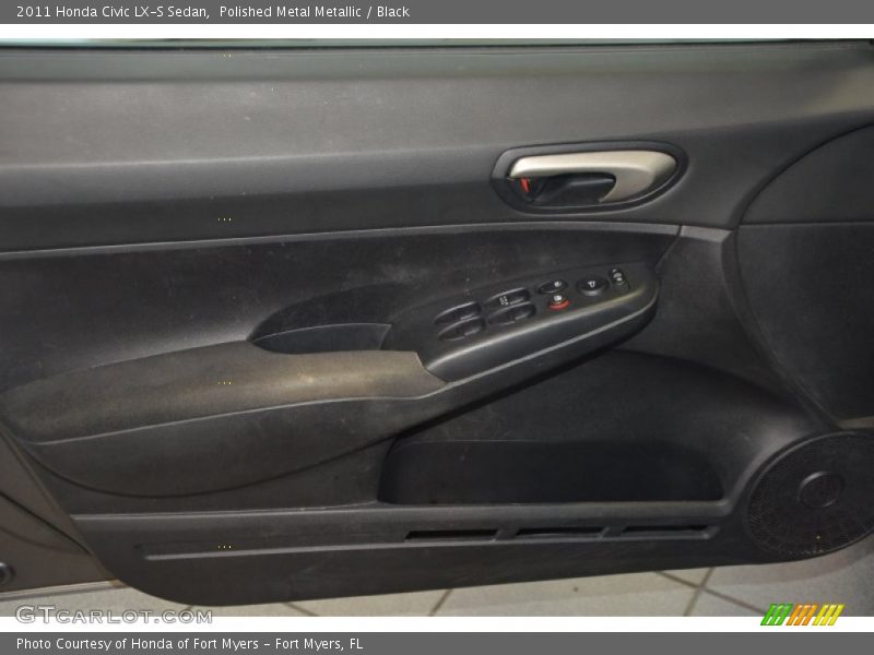 Polished Metal Metallic / Black 2011 Honda Civic LX-S Sedan