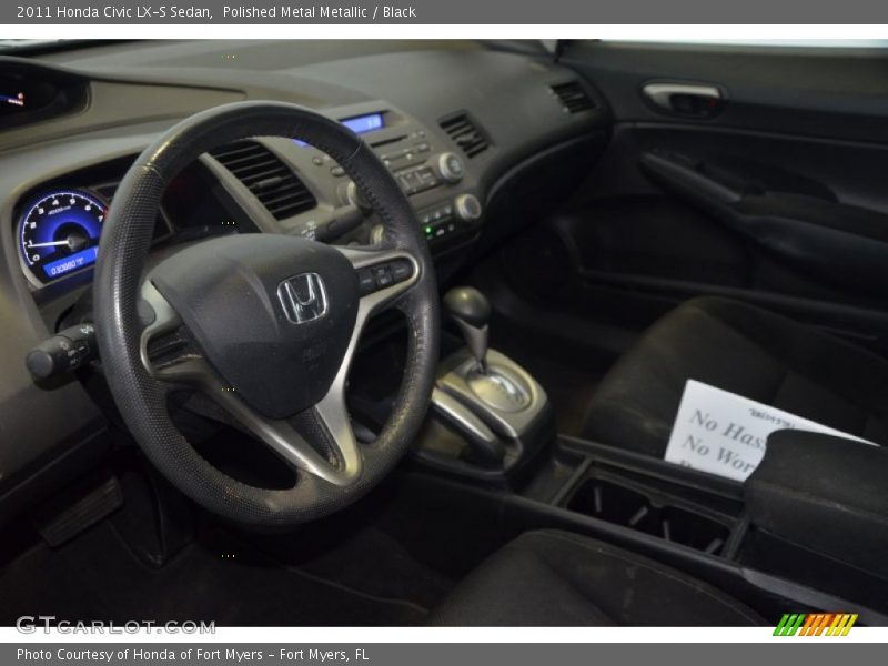 Polished Metal Metallic / Black 2011 Honda Civic LX-S Sedan