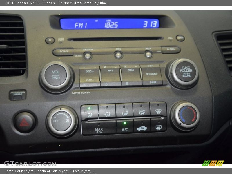 Polished Metal Metallic / Black 2011 Honda Civic LX-S Sedan