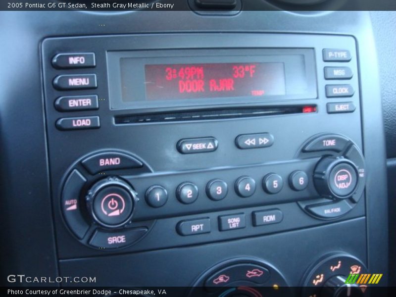 Stealth Gray Metallic / Ebony 2005 Pontiac G6 GT Sedan