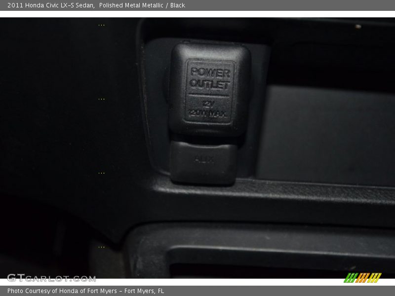 Polished Metal Metallic / Black 2011 Honda Civic LX-S Sedan