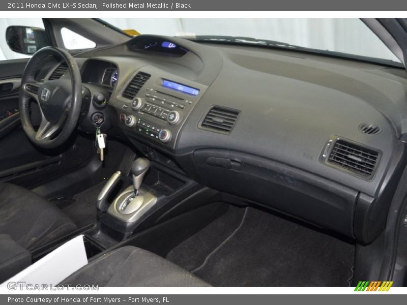Polished Metal Metallic / Black 2011 Honda Civic LX-S Sedan