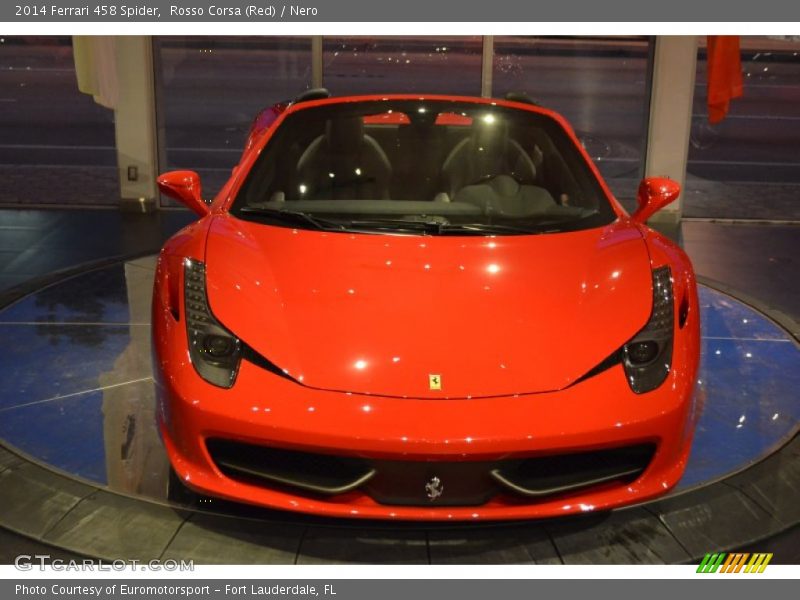 Rosso Corsa (Red) / Nero 2014 Ferrari 458 Spider