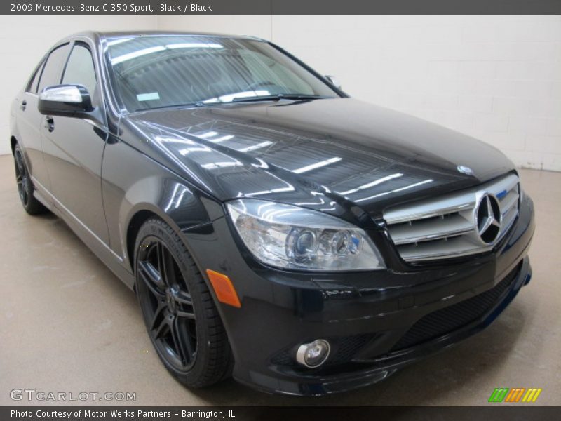 Black / Black 2009 Mercedes-Benz C 350 Sport
