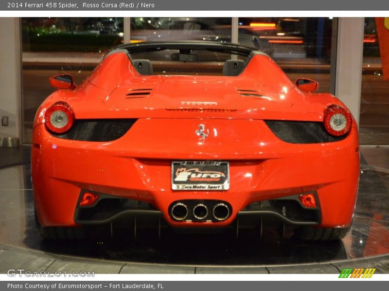 Rosso Corsa (Red) / Nero 2014 Ferrari 458 Spider