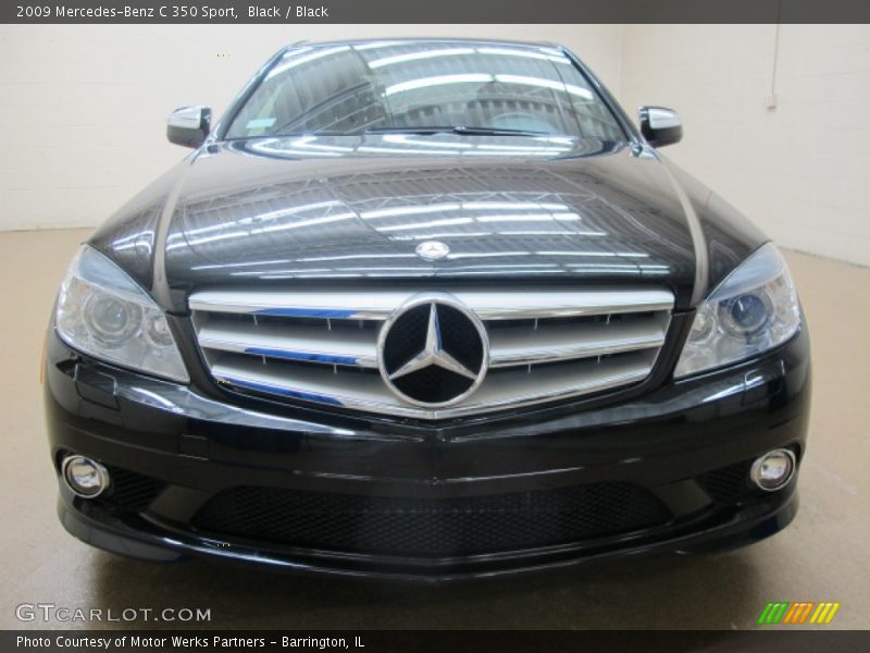 Black / Black 2009 Mercedes-Benz C 350 Sport