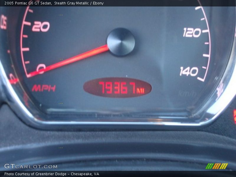 Stealth Gray Metallic / Ebony 2005 Pontiac G6 GT Sedan