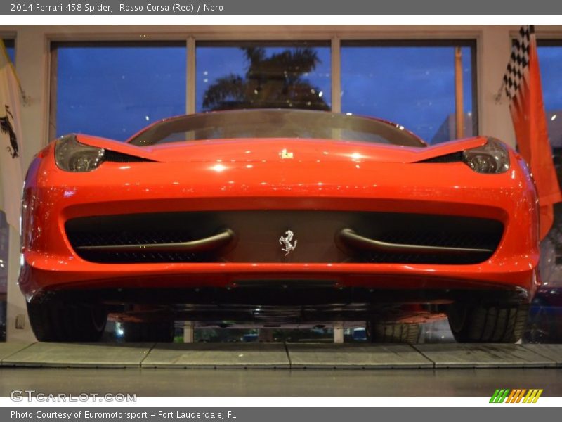 Rosso Corsa (Red) / Nero 2014 Ferrari 458 Spider