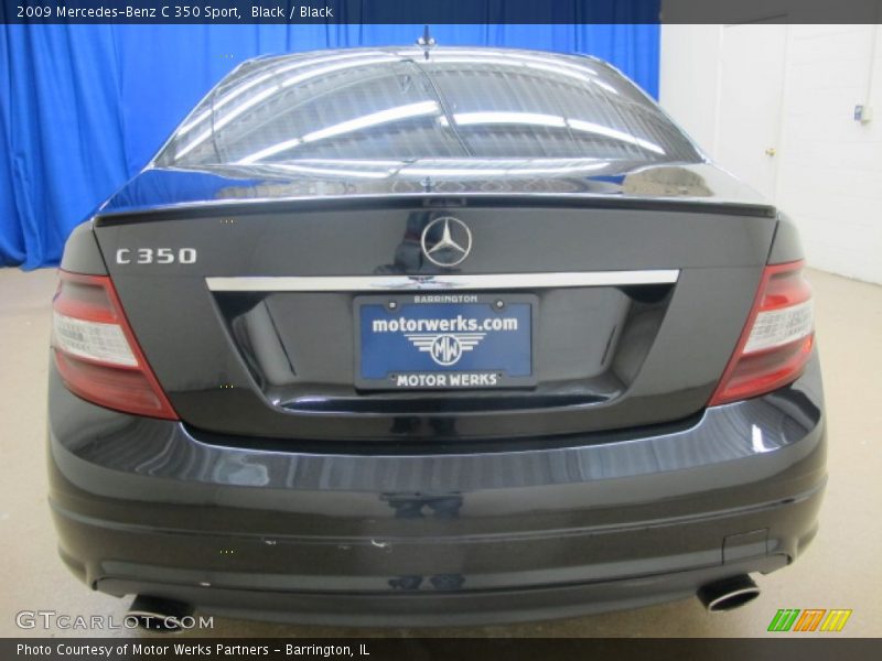 Black / Black 2009 Mercedes-Benz C 350 Sport