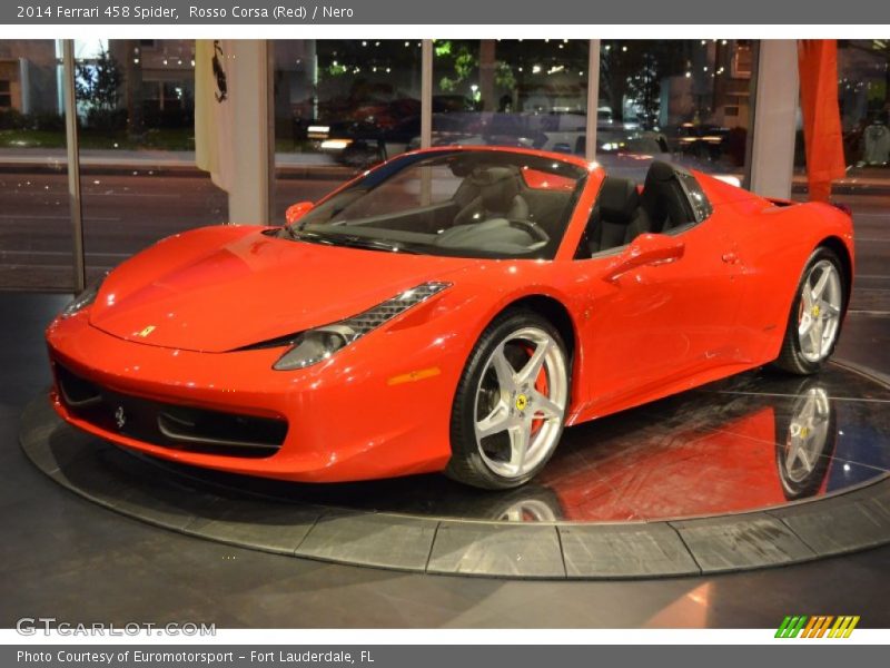 Front 3/4 View of 2014 458 Spider