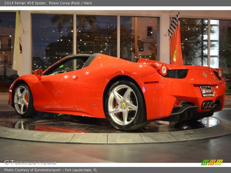 Rosso Corsa (Red) / Nero 2014 Ferrari 458 Spider