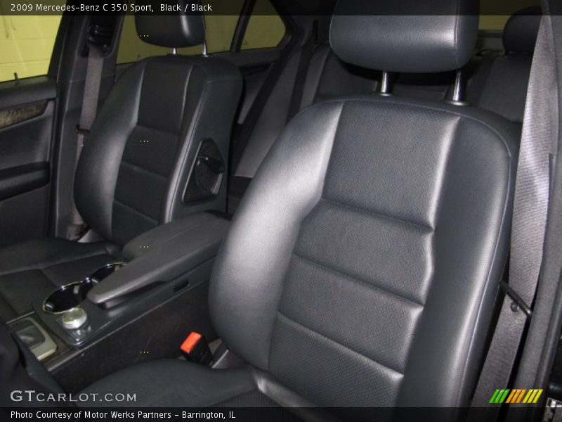 Black / Black 2009 Mercedes-Benz C 350 Sport