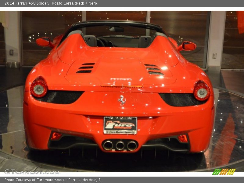 Rosso Corsa (Red) / Nero 2014 Ferrari 458 Spider