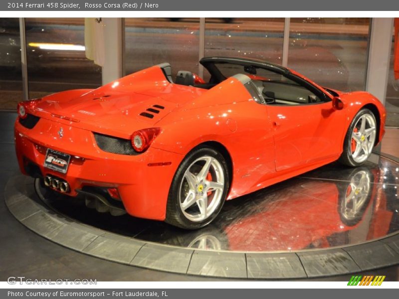 Rosso Corsa (Red) / Nero 2014 Ferrari 458 Spider