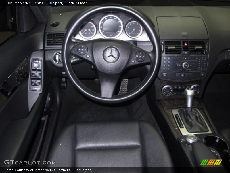 Black / Black 2009 Mercedes-Benz C 350 Sport
