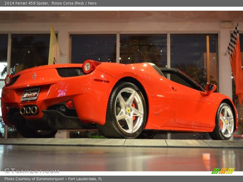 Rosso Corsa (Red) / Nero 2014 Ferrari 458 Spider