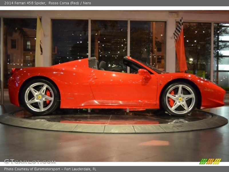 Rosso Corsa (Red) / Nero 2014 Ferrari 458 Spider