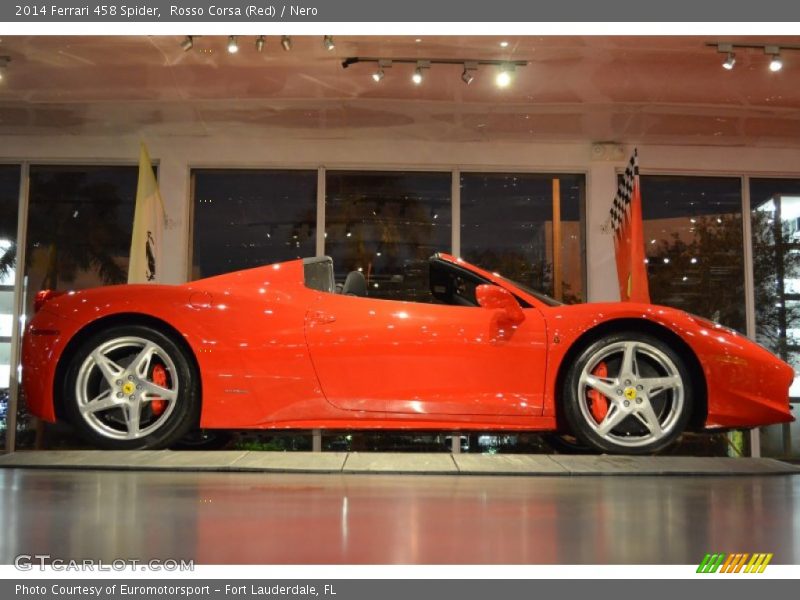 Rosso Corsa (Red) / Nero 2014 Ferrari 458 Spider