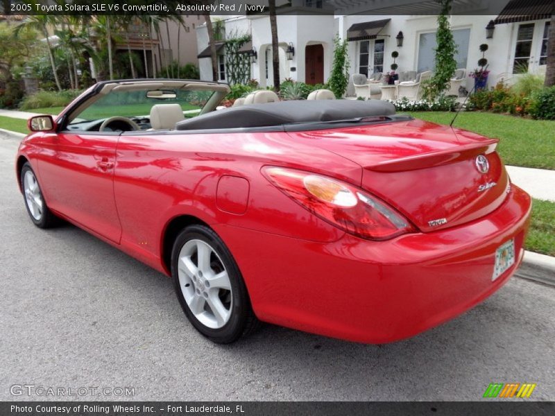 Absolutely Red / Ivory 2005 Toyota Solara SLE V6 Convertible