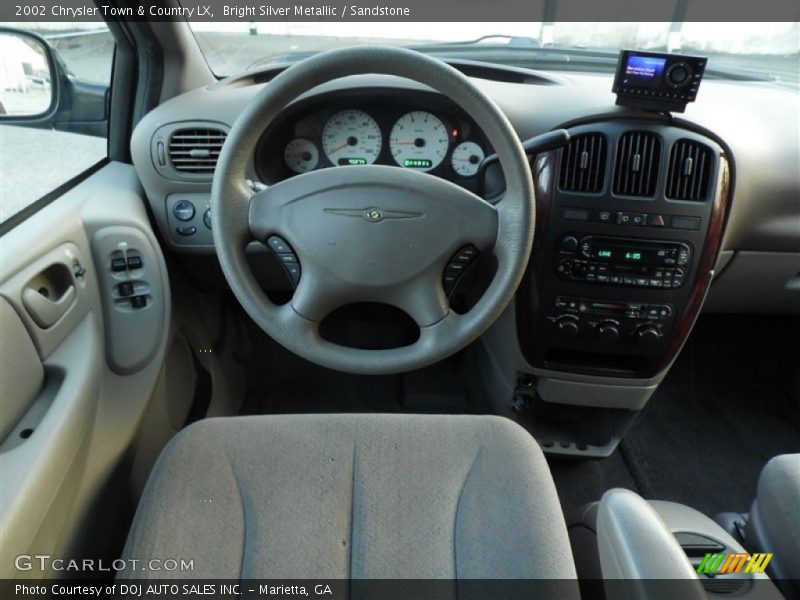 Bright Silver Metallic / Sandstone 2002 Chrysler Town & Country LX