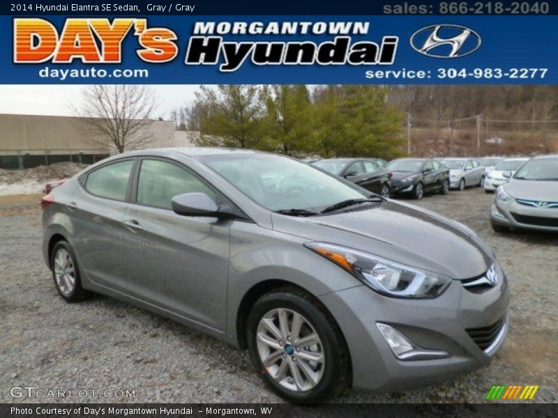 Gray / Gray 2014 Hyundai Elantra SE Sedan
