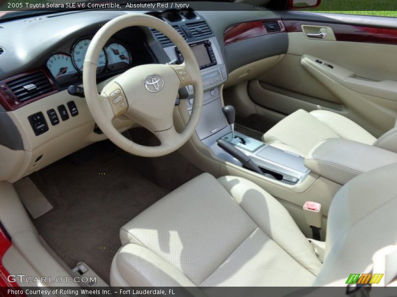  2005 Solara SLE V6 Convertible Ivory Interior