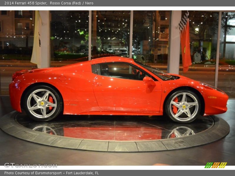 Rosso Corsa (Red) / Nero 2014 Ferrari 458 Spider