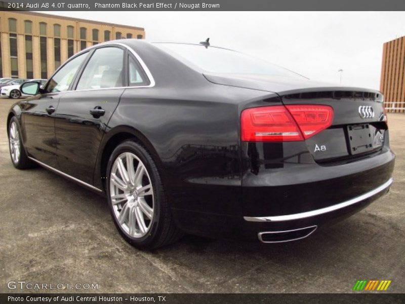 Phantom Black Pearl Effect / Nougat Brown 2014 Audi A8 4.0T quattro