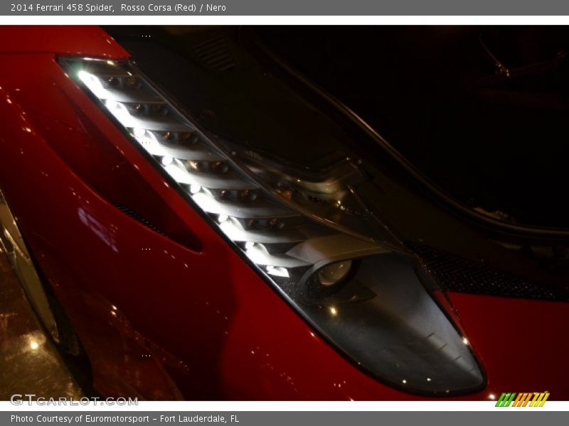 Rosso Corsa (Red) / Nero 2014 Ferrari 458 Spider