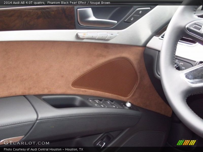 Phantom Black Pearl Effect / Nougat Brown 2014 Audi A8 4.0T quattro