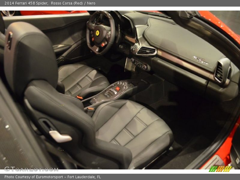 Front Seat of 2014 458 Spider