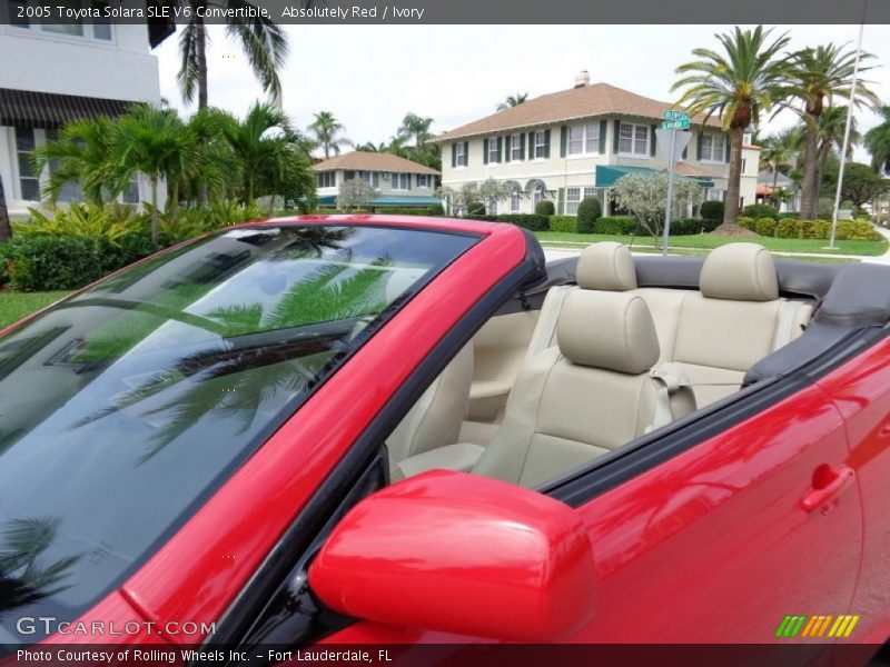 Absolutely Red / Ivory 2005 Toyota Solara SLE V6 Convertible