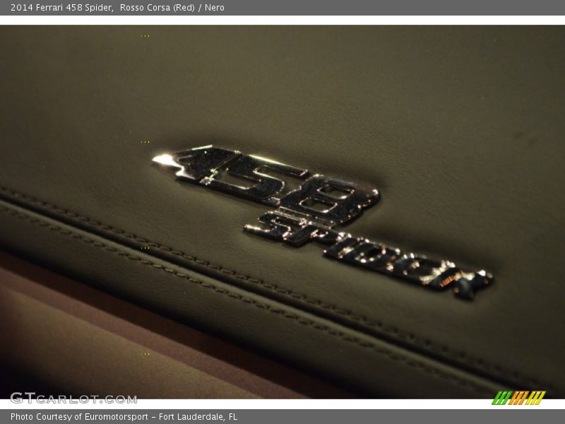 Rosso Corsa (Red) / Nero 2014 Ferrari 458 Spider