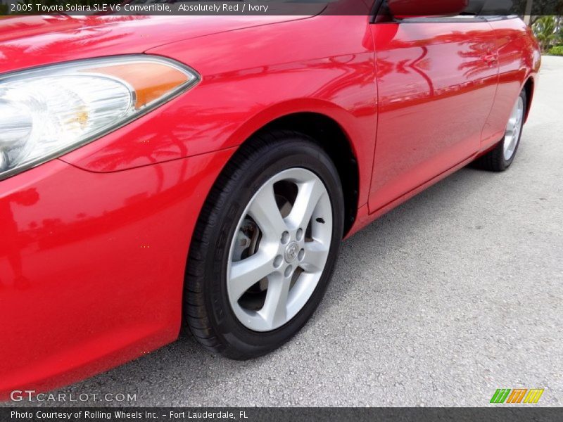 Absolutely Red / Ivory 2005 Toyota Solara SLE V6 Convertible