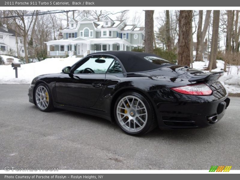 Black / Black 2011 Porsche 911 Turbo S Cabriolet
