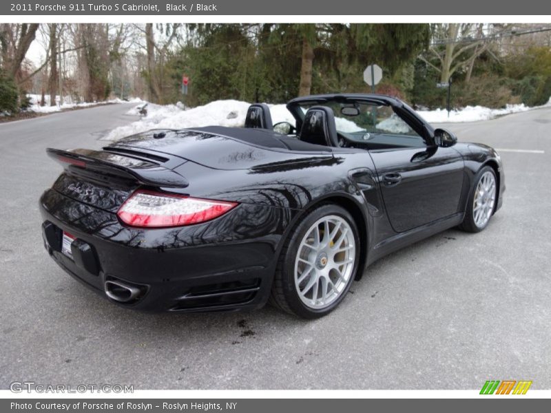 Black / Black 2011 Porsche 911 Turbo S Cabriolet