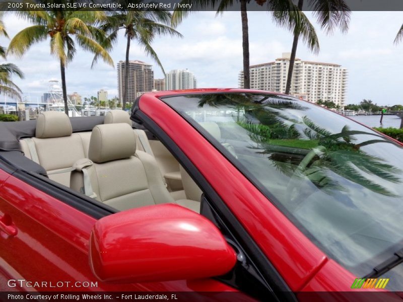 Absolutely Red / Ivory 2005 Toyota Solara SLE V6 Convertible